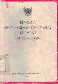 Image of Rencana pembangunan lima tahun kelima:1989/90 - 1993/94