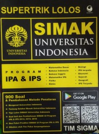 Supertrik Lolos SIMAK UI Program IPA & IPS