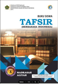 Image of Buku Siswa Tafsir X (Berbahasa Indonesia) MA