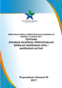 STANDAR NASIONAL PERPUSTAKAAN SMA/MA