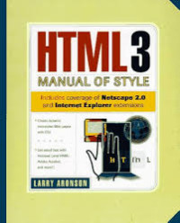 Image of HTML 3 : Manual of Style
